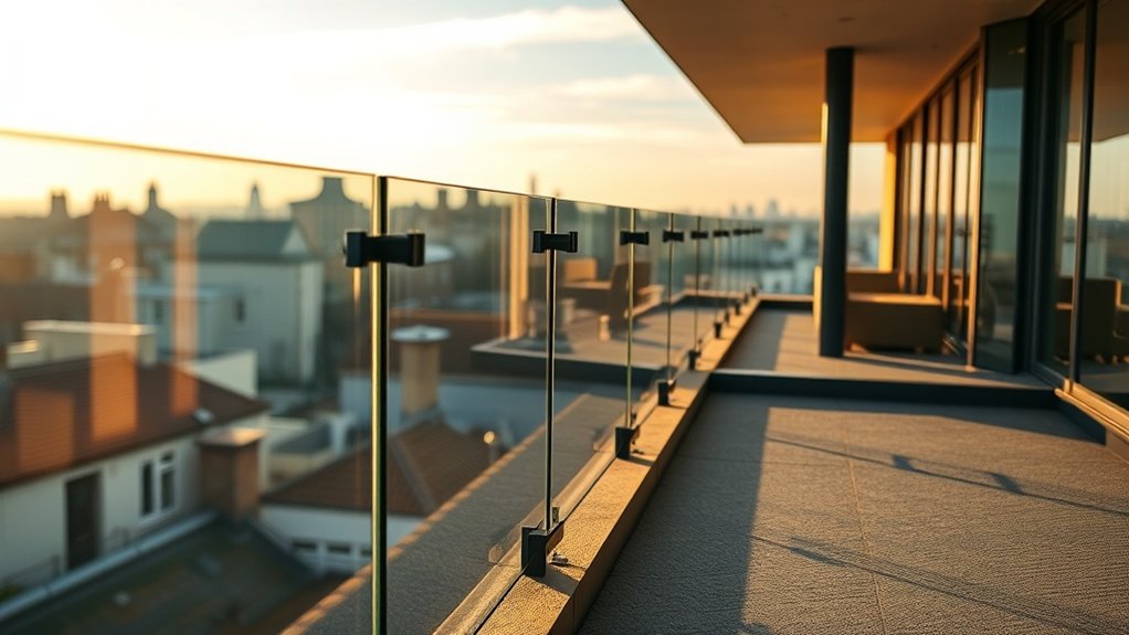 Terrace Glass Balustrades Hampstead